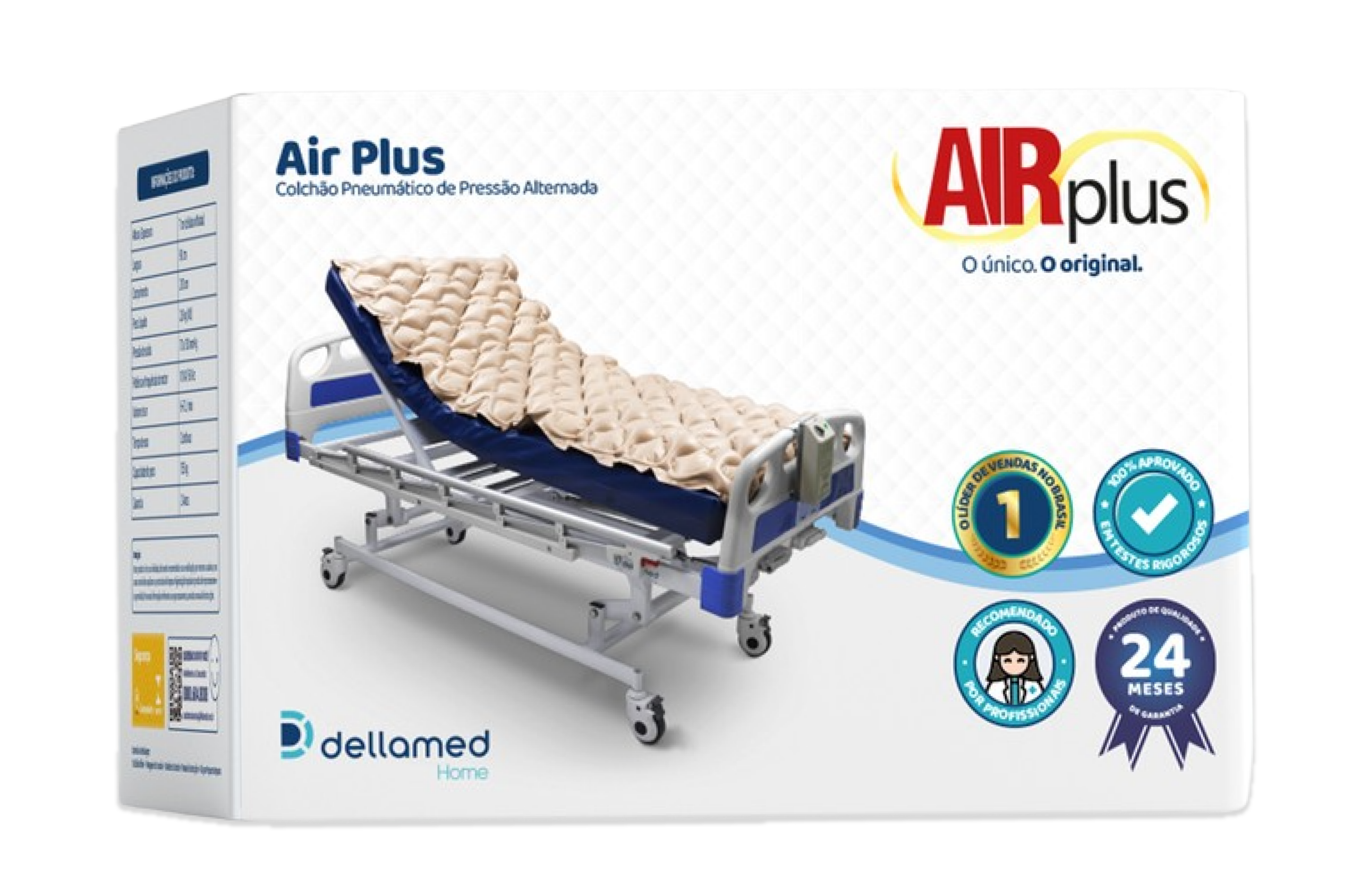 Colchão Anti Escaras Air Plus Completo Dellamed