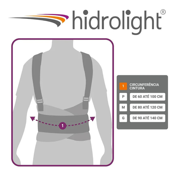 Cinta Ergonômica com Suspensório - Hidrolight - Imagem 3